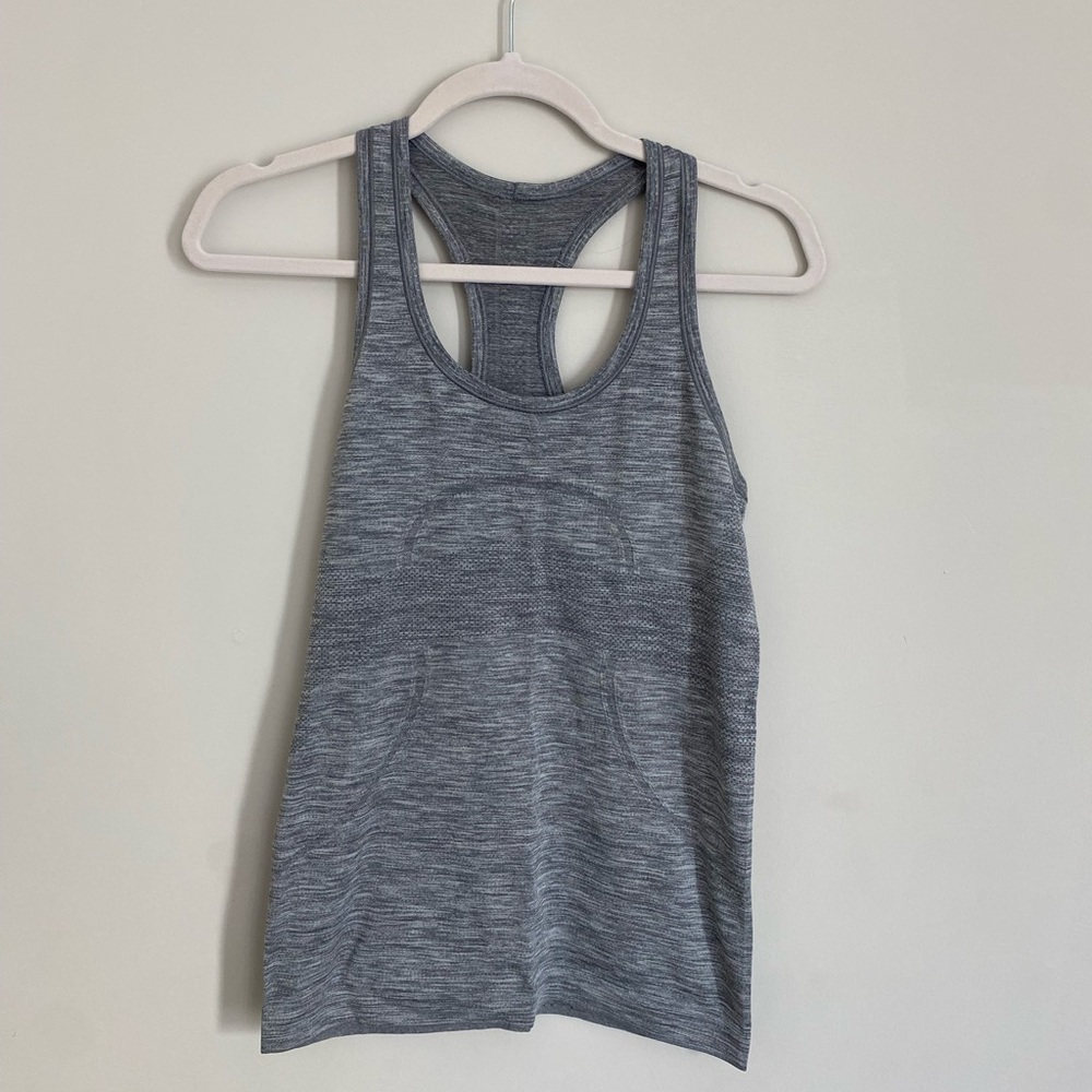 Lululemon Swiftly Tank Top (Regular Length), Grey, Size 6